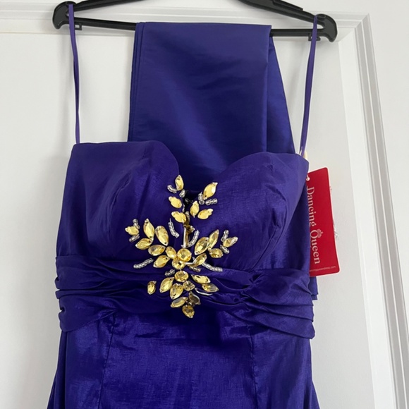 Dancing Queen Size S Prom Royal Blue Dress - Picture 3 of 5